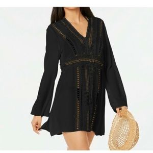 Raviya Women's Crochet Tunic Dress Swim Cover-Up